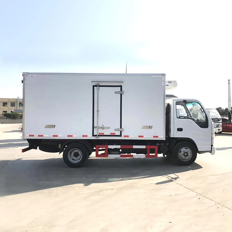 ISUZU freezer cold refrigerated truck for truck Front Side View