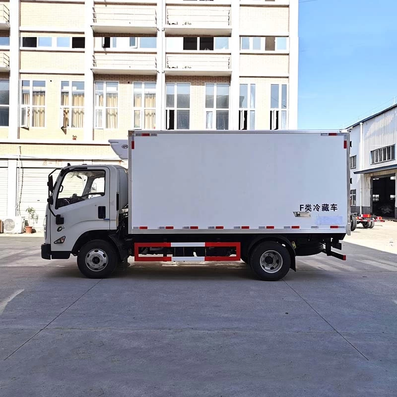 JMC 4x2 refrigerated box 16m3 small refrigerated trucks Front Side View