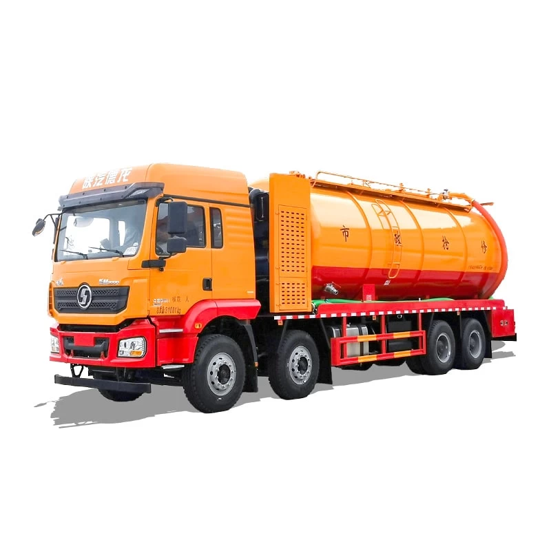 SHACMAN  8*4 33cbm sewage suction cleaning truck Thumbnail
