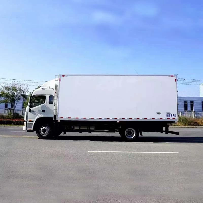JAC light duty refrigerated truck 10 ton refrigerator truck Front Side View
