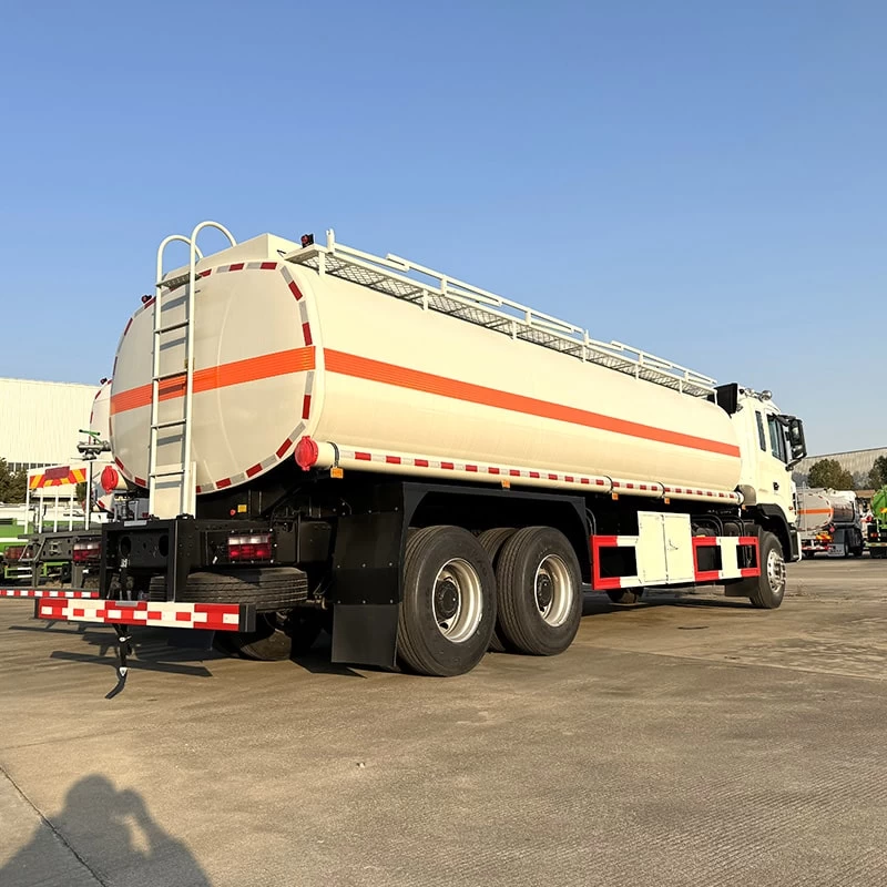 JAC 6*4 refuelling oil fuel diesel delivery tank truck Oblique Back Plot
