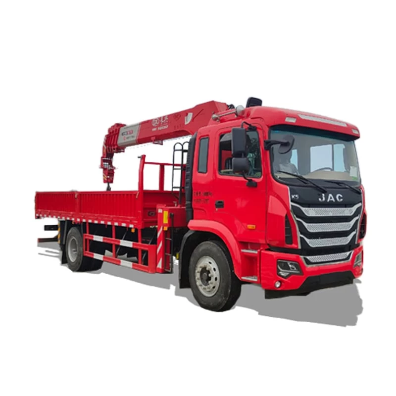 JAC 4*2 telescopic boom 7 ton truck mounted crane for sale Thumbnail
