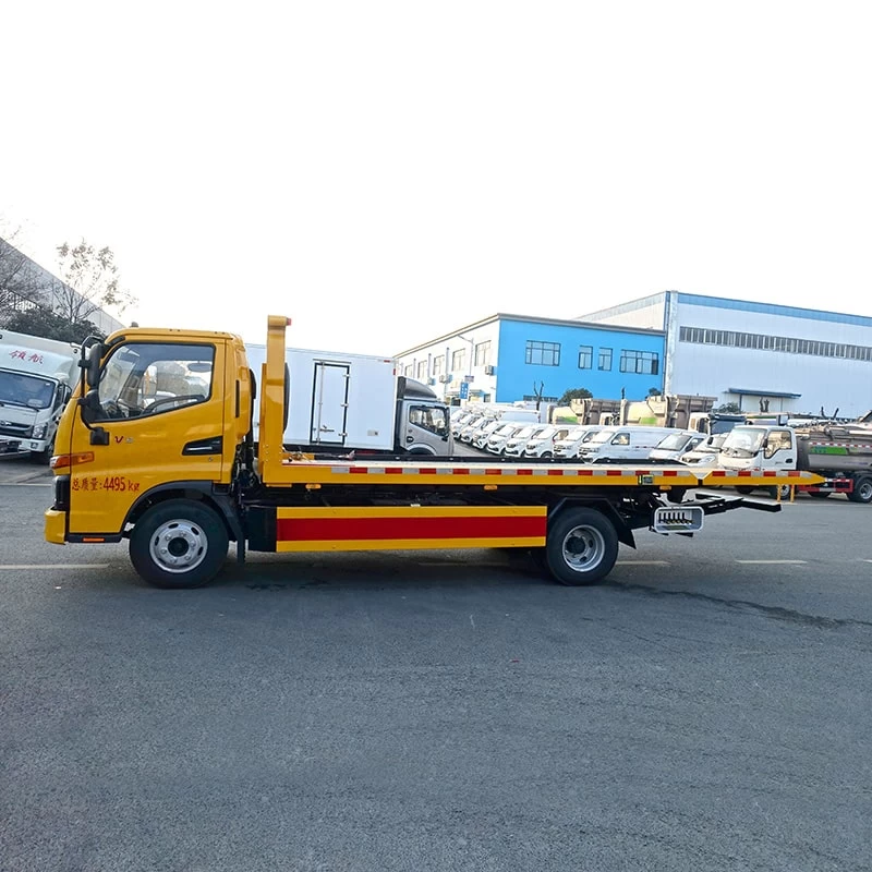 Euro 2 3 4 5 JAC 5 ton 4*2 wrecker tow truck recovery truck Front Side View
