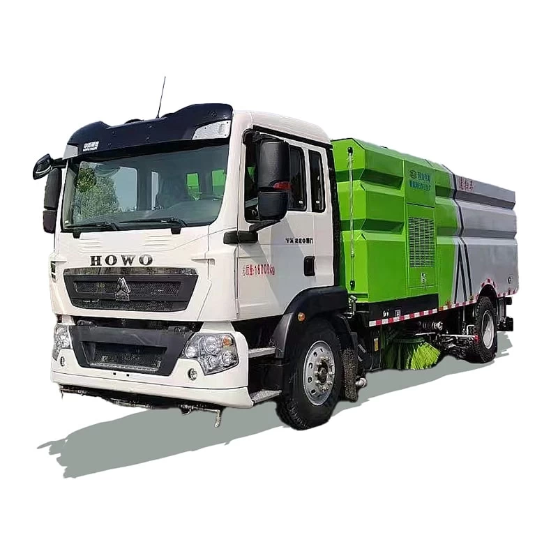 SINOTRUK 4*2 road sweeper truck vacuum suction function Thumbnail
