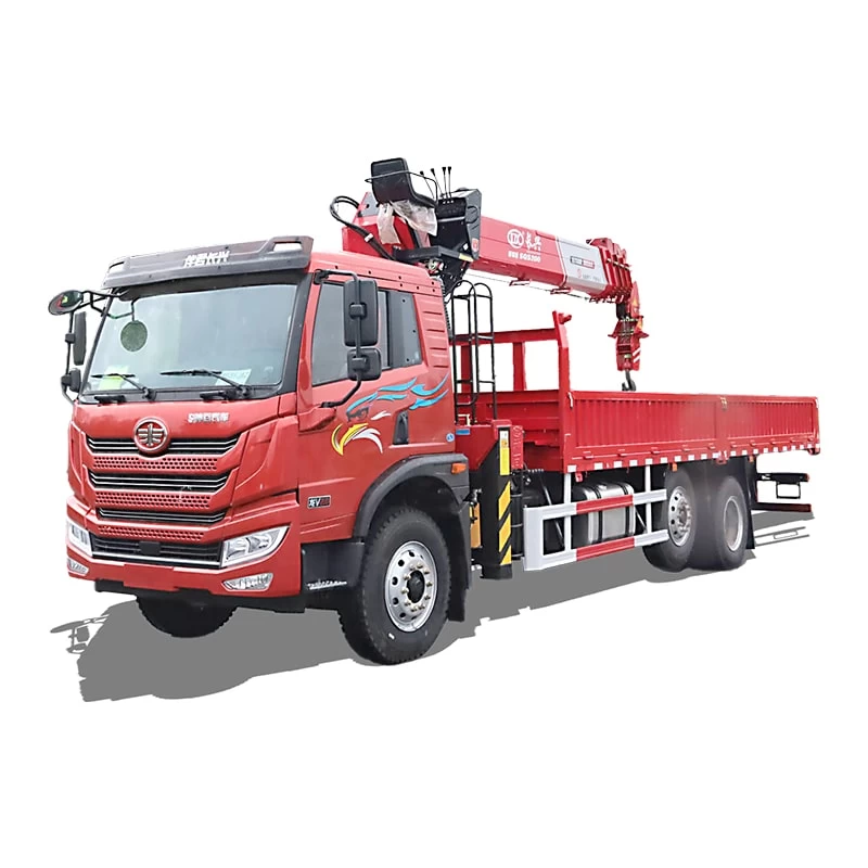 FAW 16 meter straight arm truck mounted telescopic crane Thumbnail