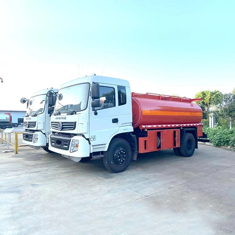 DongFeng 12000L Diesel Oil Transporter Fuel Tanker Truck Oblique Front View