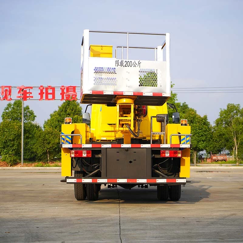 FAW 21m bucket truck aerial working platform Back Image