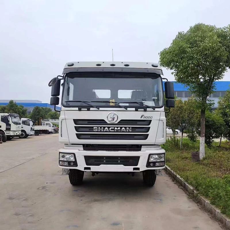 Shacman 4x2 10 Ton 15 Ton  Swing Arm Garbage Truck Front View