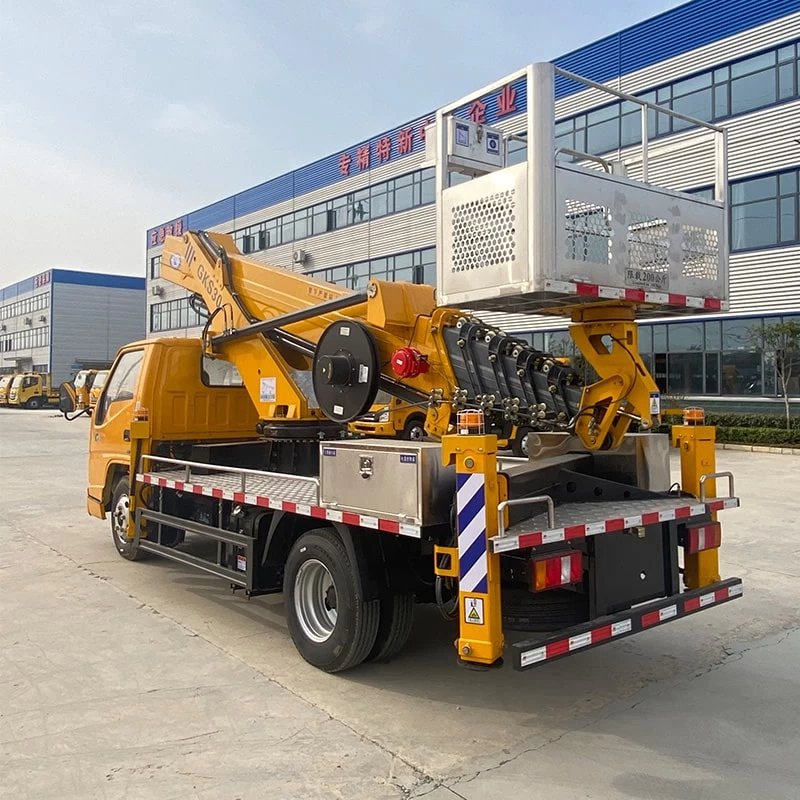 JMC 4*2 high altitude operation truck for sale Oblique Back Plot