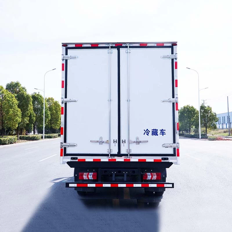 Shacman 4X2 4.2m Refrigerated Truck for Transporting Meat Back Image
