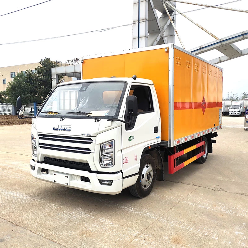 JMC 4*2 dangerous goods explosive transporting truck Oblique Front View