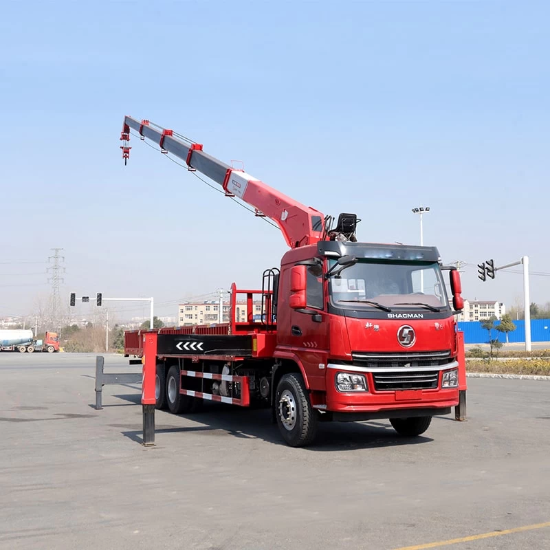 SHACMAN 21 meter telescopic boom truck mounted crane Oblique Front View