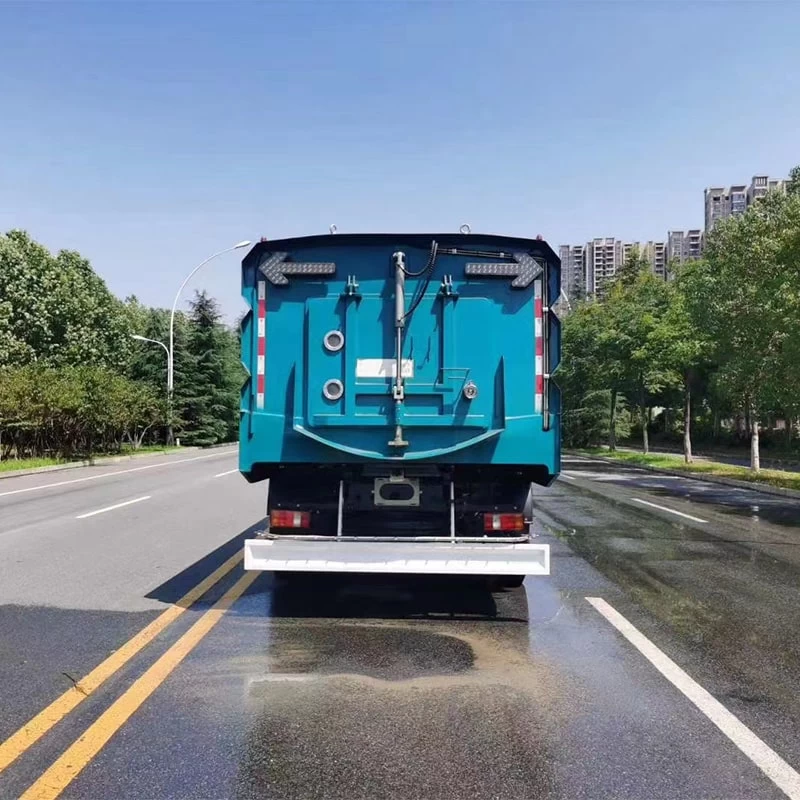 SINOTRUK 4*2 high pressure used or new road sweeper truck Back Image
