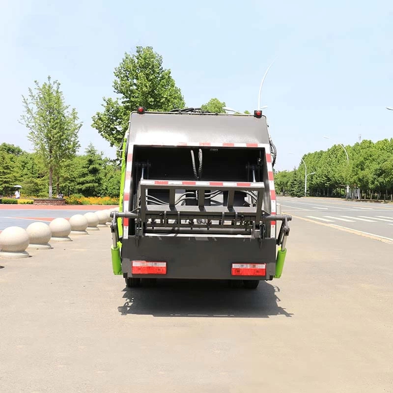 China brand 4×2 6cbm compressed garbage truck Back Image