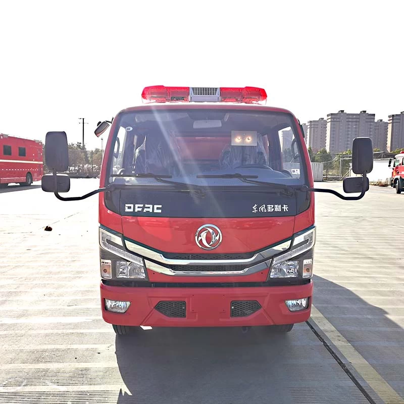 Dongfeng 4x2 2500 liter fire fighting truck Front View