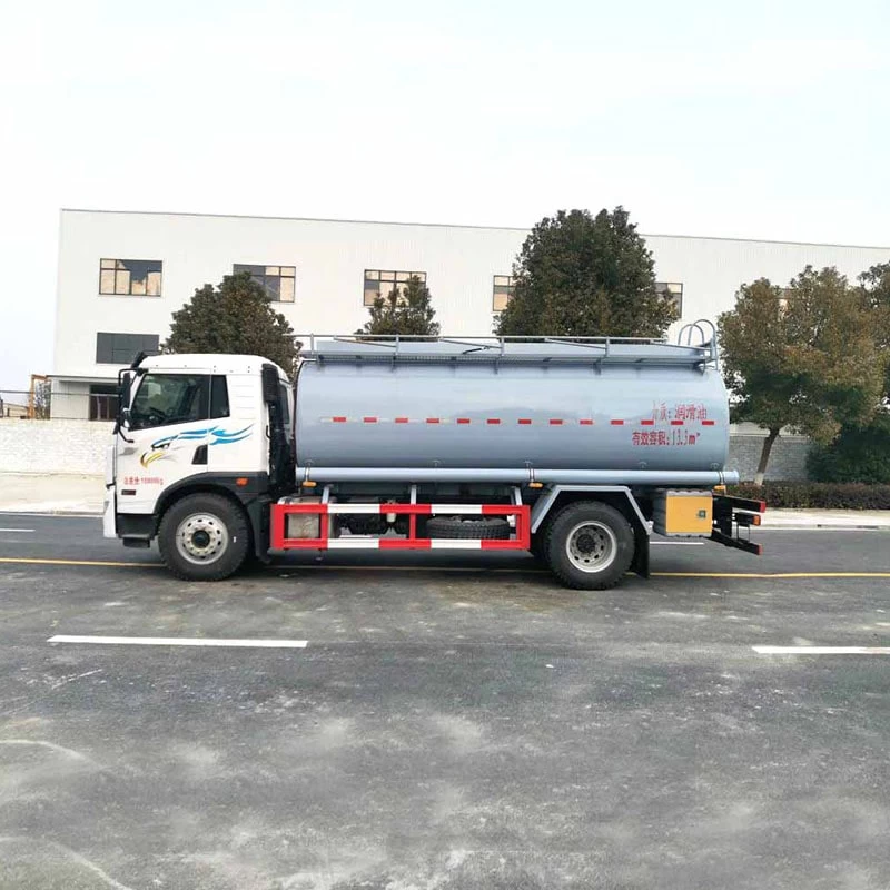 FAW 10 ton water purifying agent lubricating transporte truck Front Side View