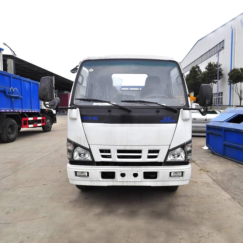 ISUZU 6CBM Arm Roll Container Garbage Bin Skip Garbage Truck Front View