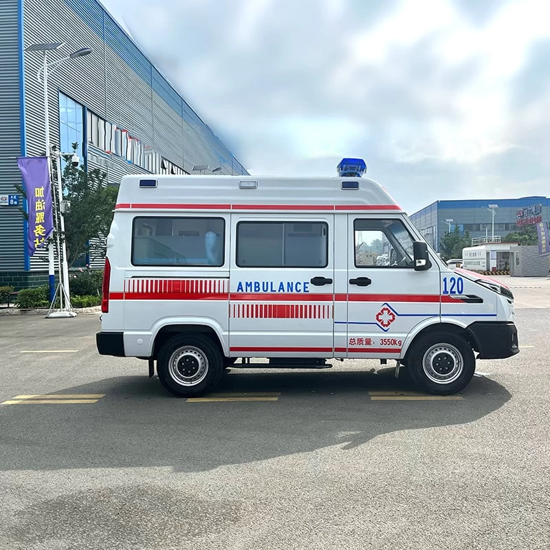 Iveco Monitoring ambulance Front Side View