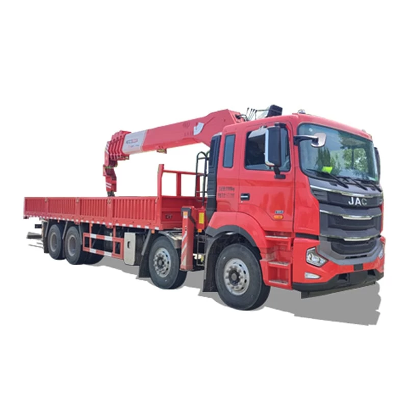 JAC 15 ton 8*4 telescopic boom truck mounted crane Thumbnail
