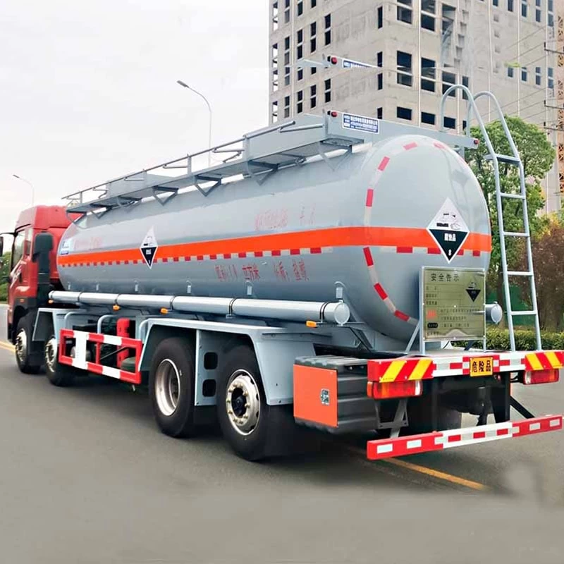 FAW 20 ton 8*4  acetic phosphoric solution transport truck  Oblique Front View

