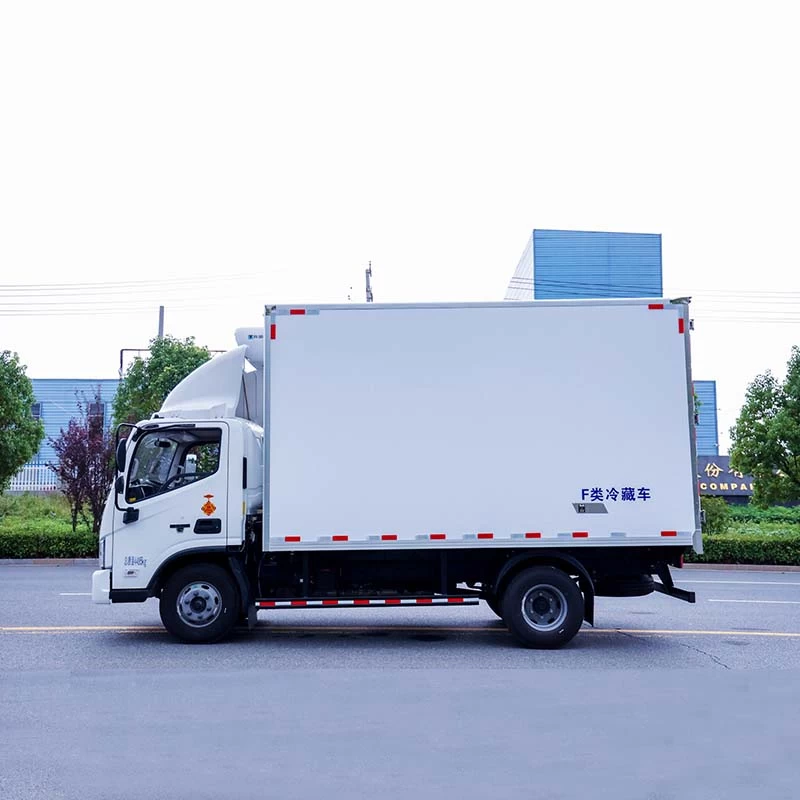 Foton cheap price 5ton refrigerated truck Front Side View 