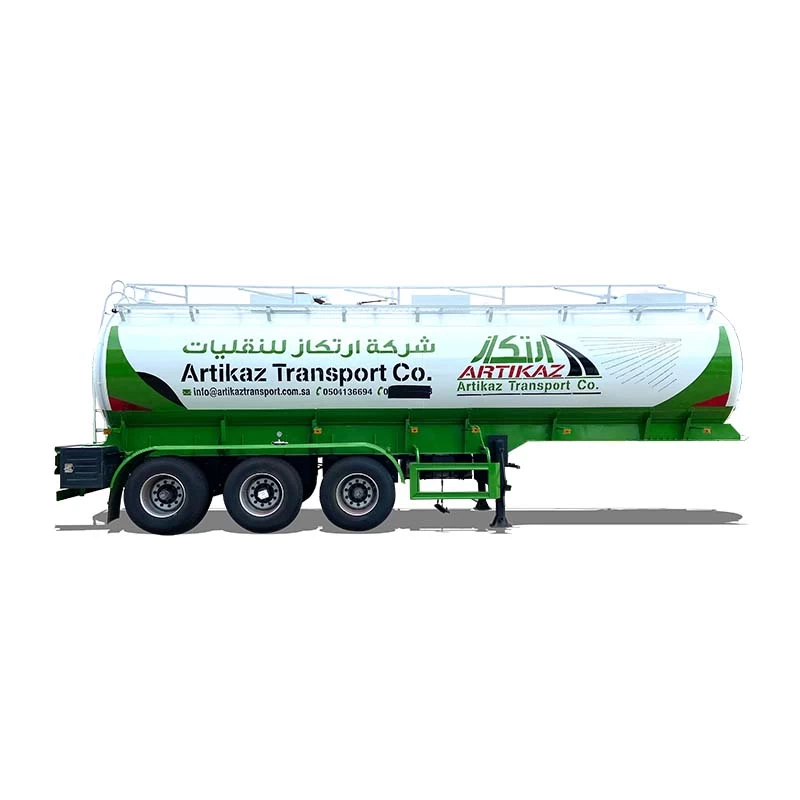 Semi Trailer Aluminum Oil Water Liquid Fuel Tanker Truck Thumbnail 