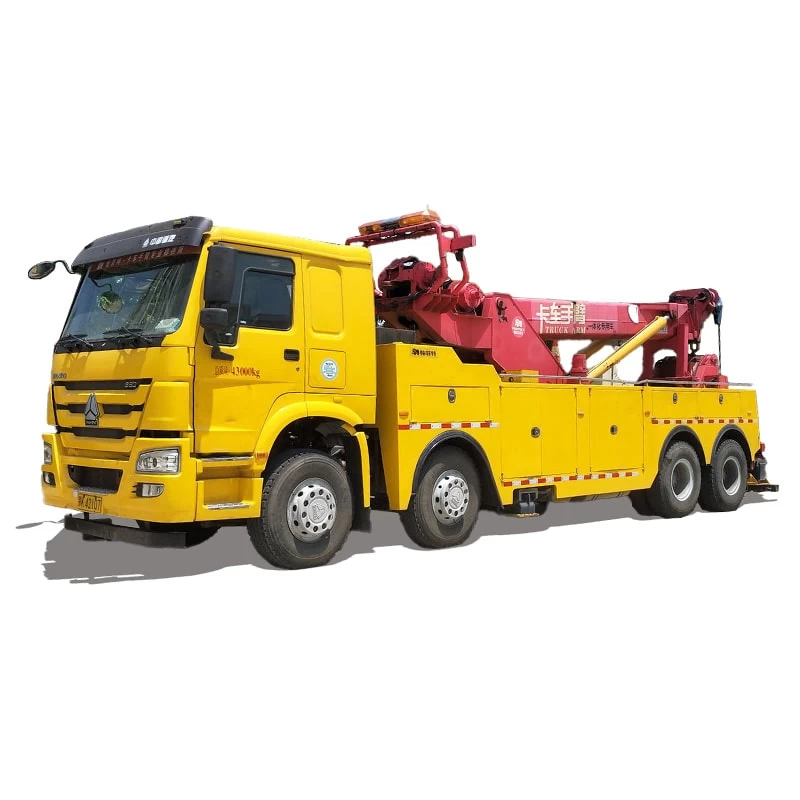 SINOTRUK 80 ton dragging towing heavy duty wrecker truck Thumbnail
