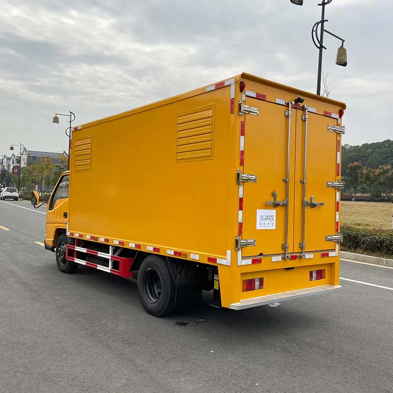 JMC 50 kw silent power supply truck Oblique Front View