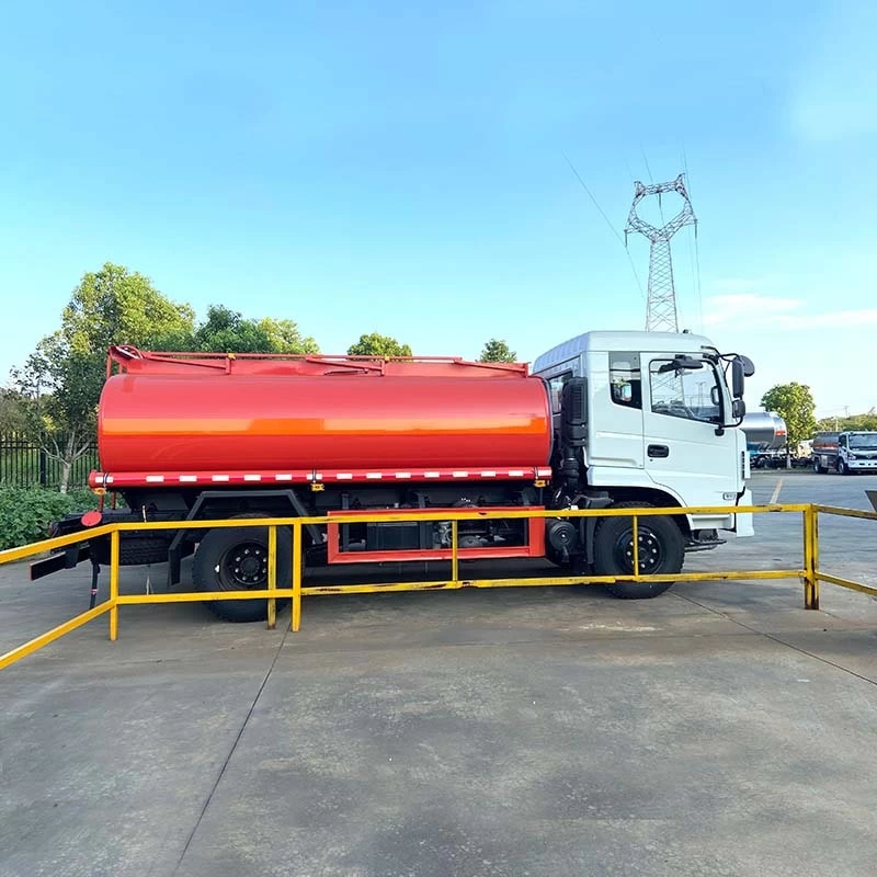DongFeng 12000L Diesel Oil Transporter Fuel Tanker Truck Front Side View