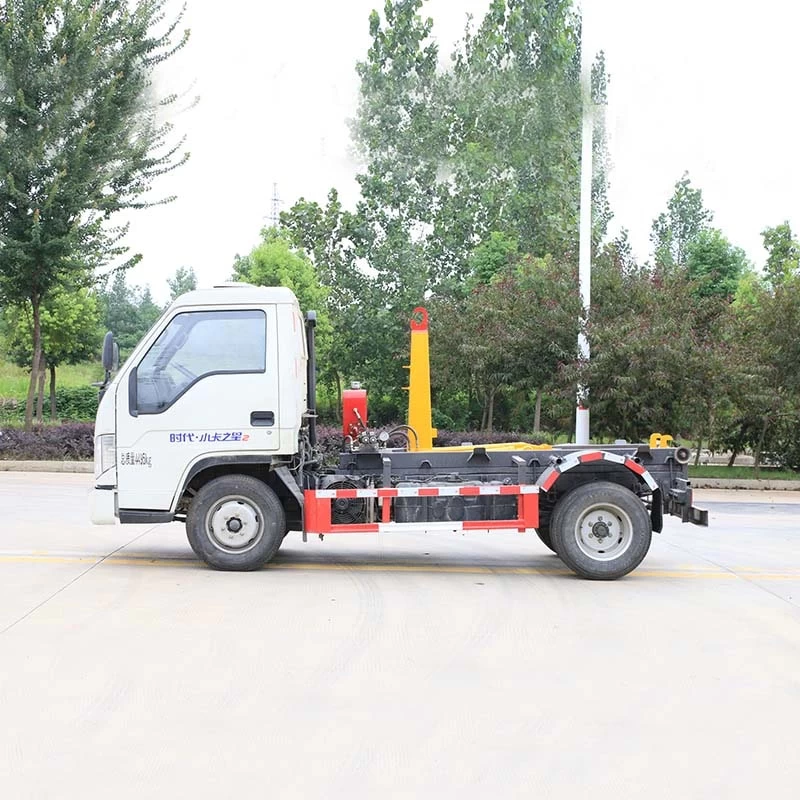 Foton mini 2-3 CBM Hook Lift Garbage Truck Front Side View