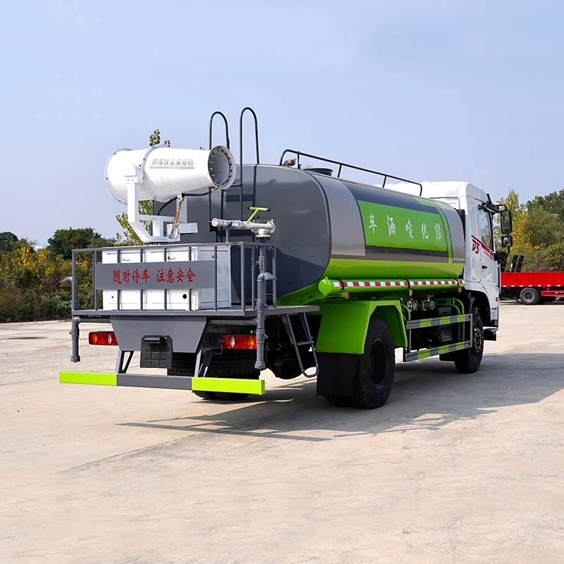 DongFeng 12cbm water tank truck Oblique Back Plot 