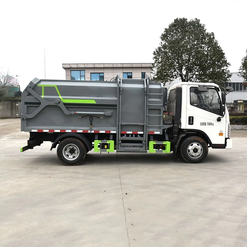 FOTON waste collection vehicle side loader garbage truck Front Side View