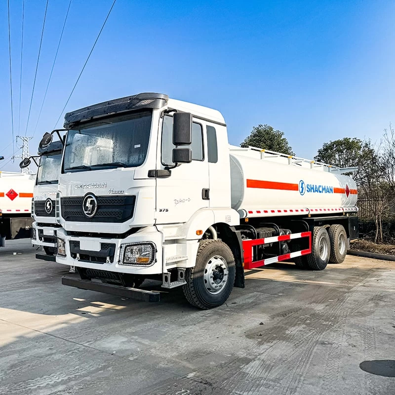 SHACMAN 6*4 refuelling oil fuel transportation truck Oblique Front View
