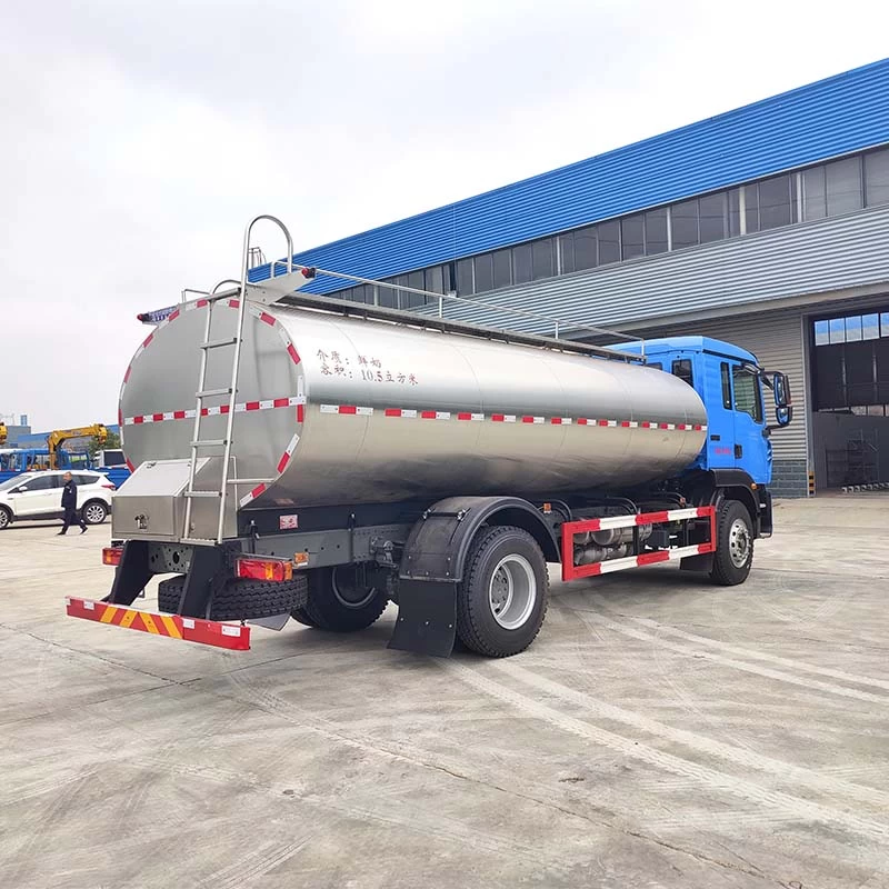 HOWO 13t milk truck for milk transportation Oblique Back Plot 