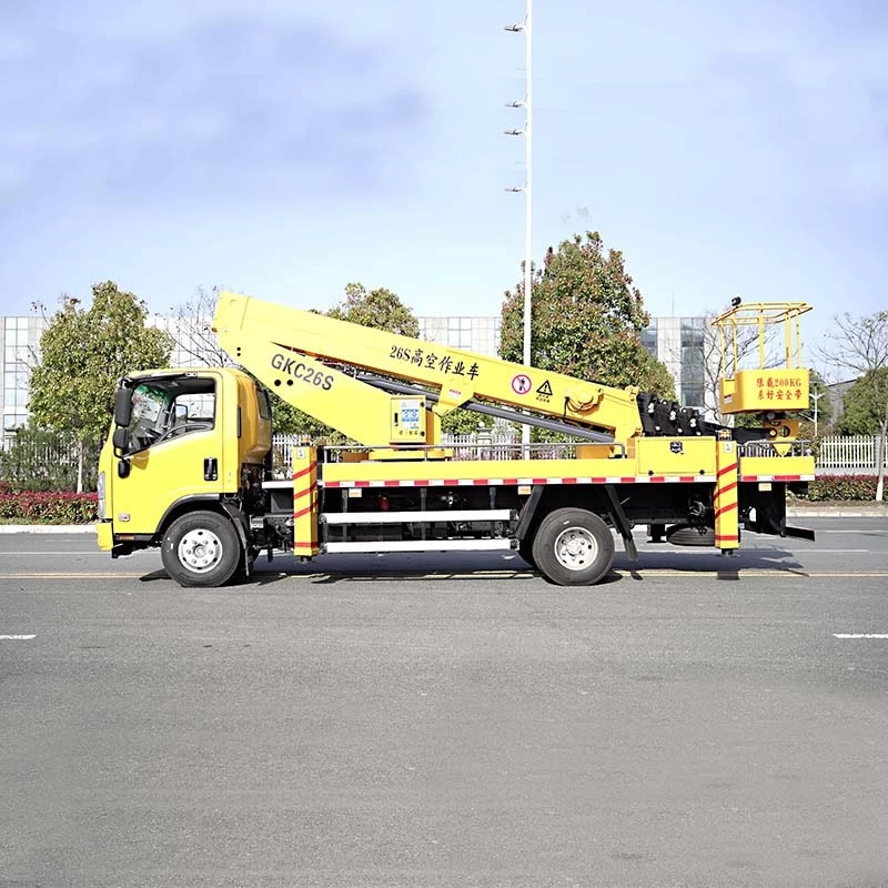 ISUZU 26m Truck Mounted Aerial Working Platform Truck Front Side View