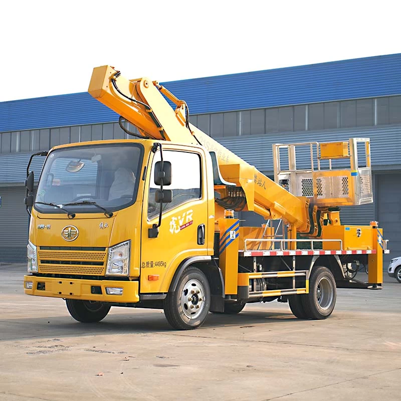 FAW 21m bucket truck aerial working platform Oblique Front View