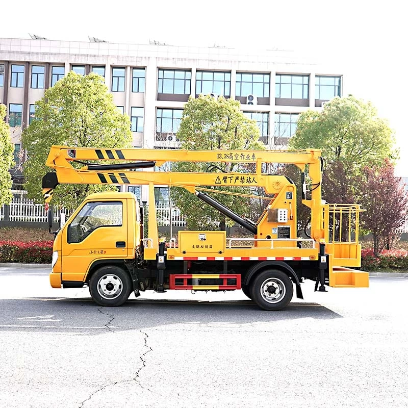 Foton 13m High-altitude truck mounted aerial work platform Front Side View 