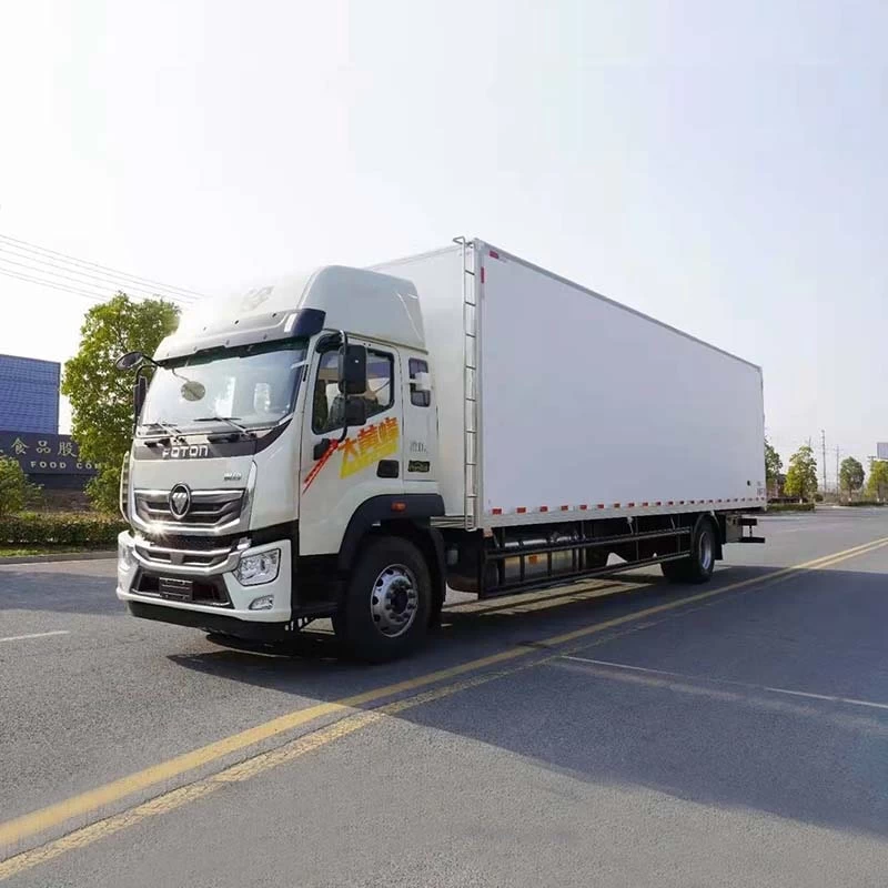 Foton 9.6m 10 ton Refrigerated Van And Truck For Sale Oblique Front View
