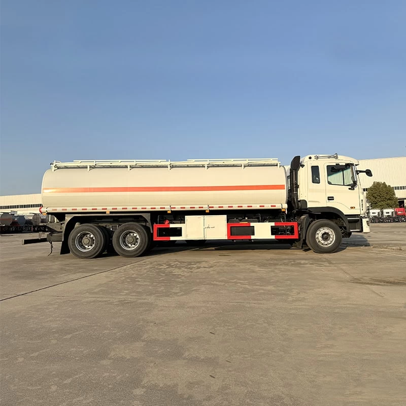 JAC 6*4 refuelling oil fuel diesel delivery tank truck Front Side View
