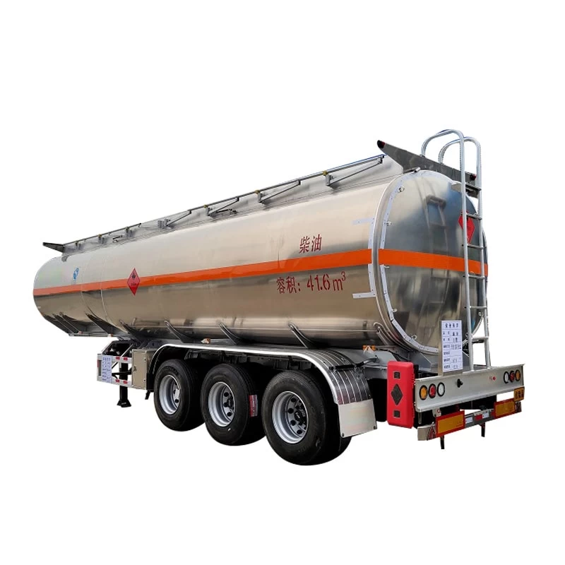 Aluminum Alloy 42000L 3 Axle Water Edible Oil Delivery Tank Thumbnail
