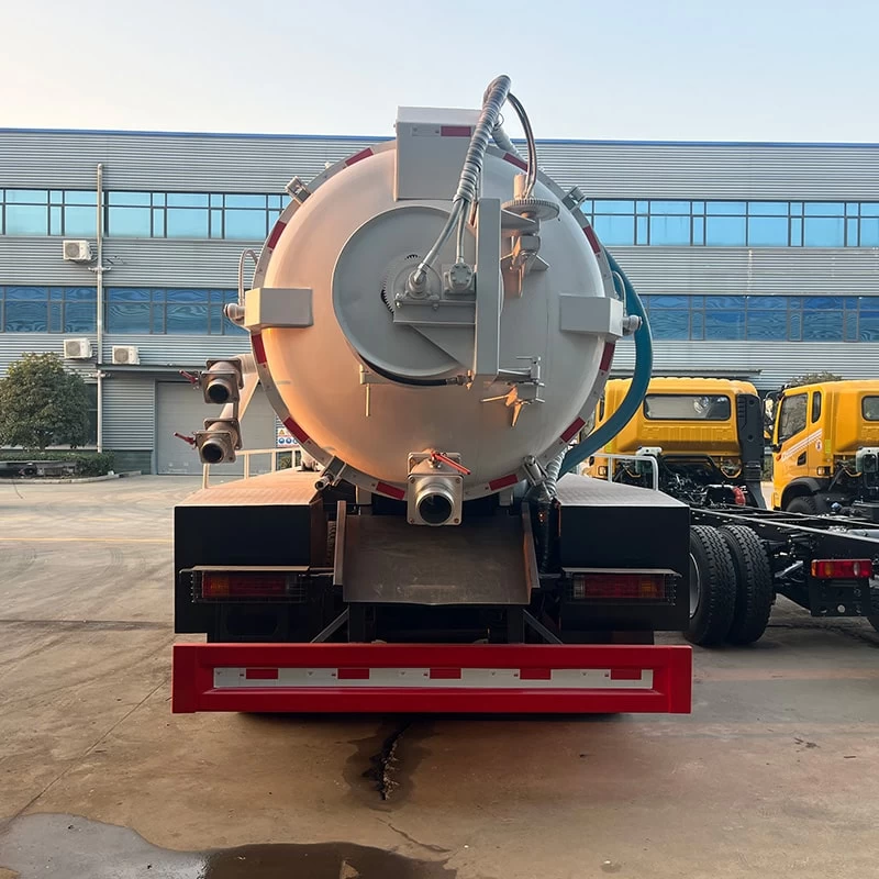 Shacman 6x4 20CBM Sewage Suction Truck  Fecal Septic Suction Back Image