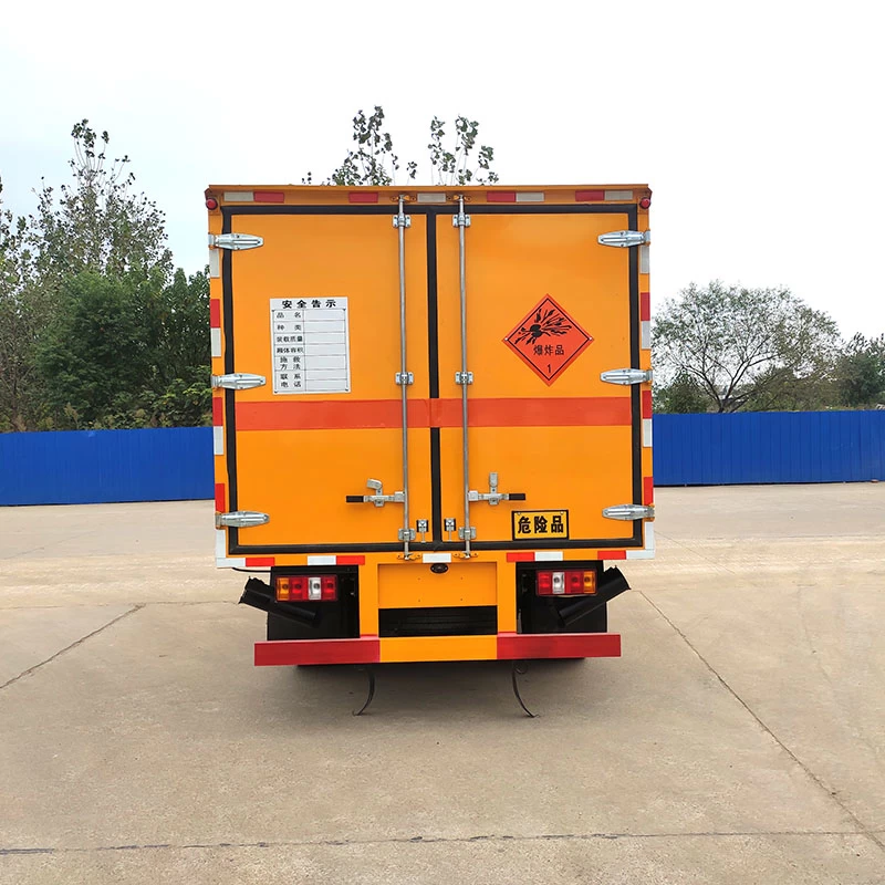JMC 4*2 dangerous goods explosive transporting truck Back Image