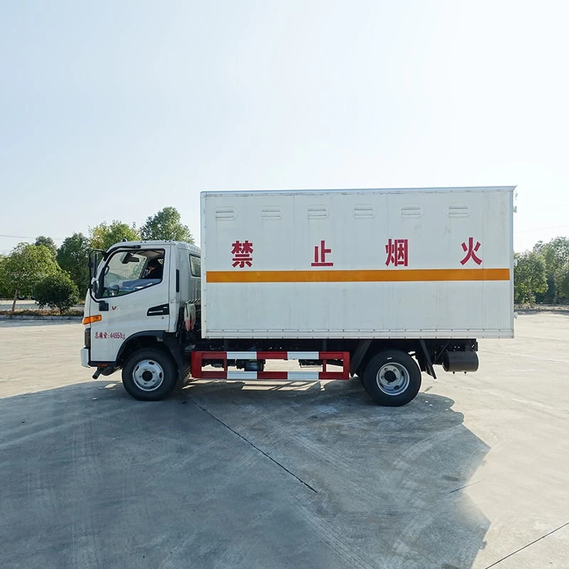 JAC 4*2 dangerous goods explosive carrying vehicle for sale Front Side View

