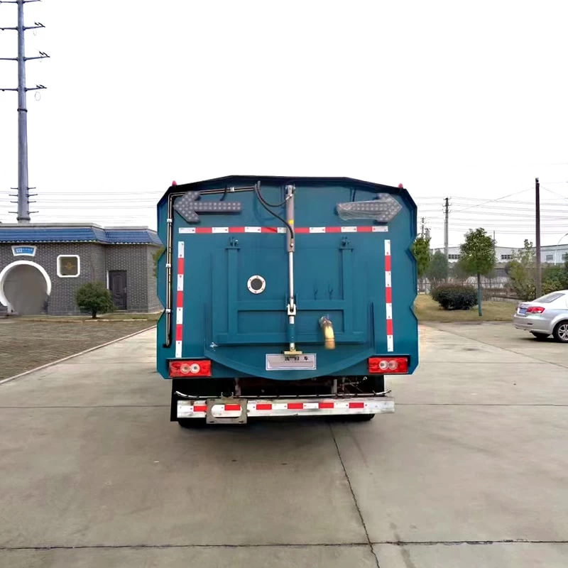 Foton 4m3 high pressure road brushing sweeper truck Back Image