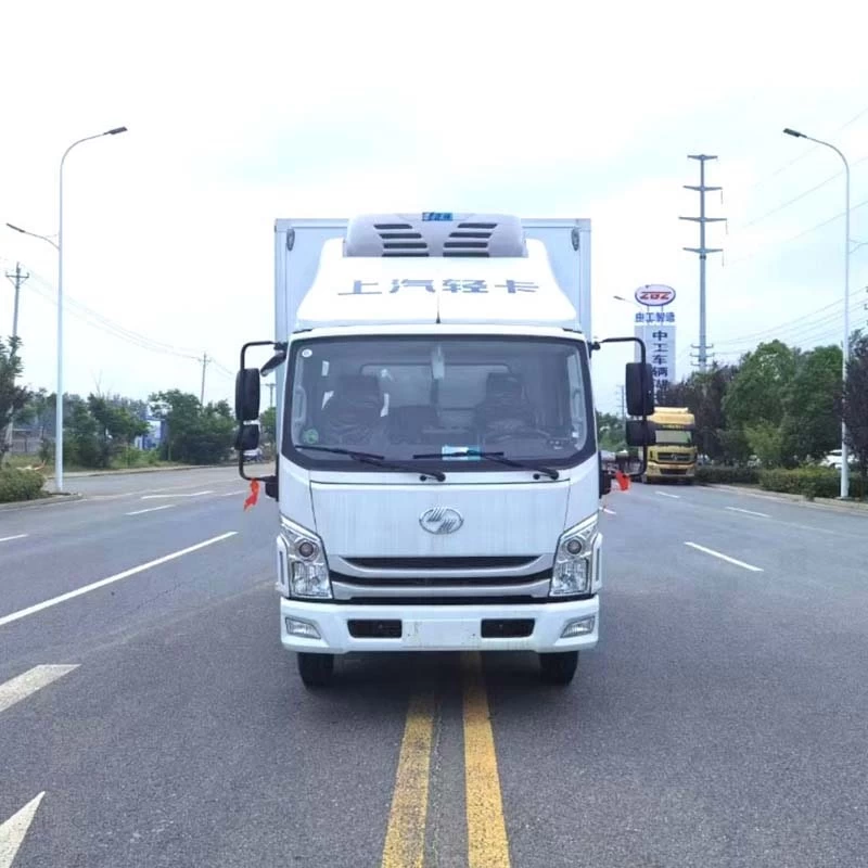 5 ton mini refrigerated truck Frozen Food Van Truck Front View