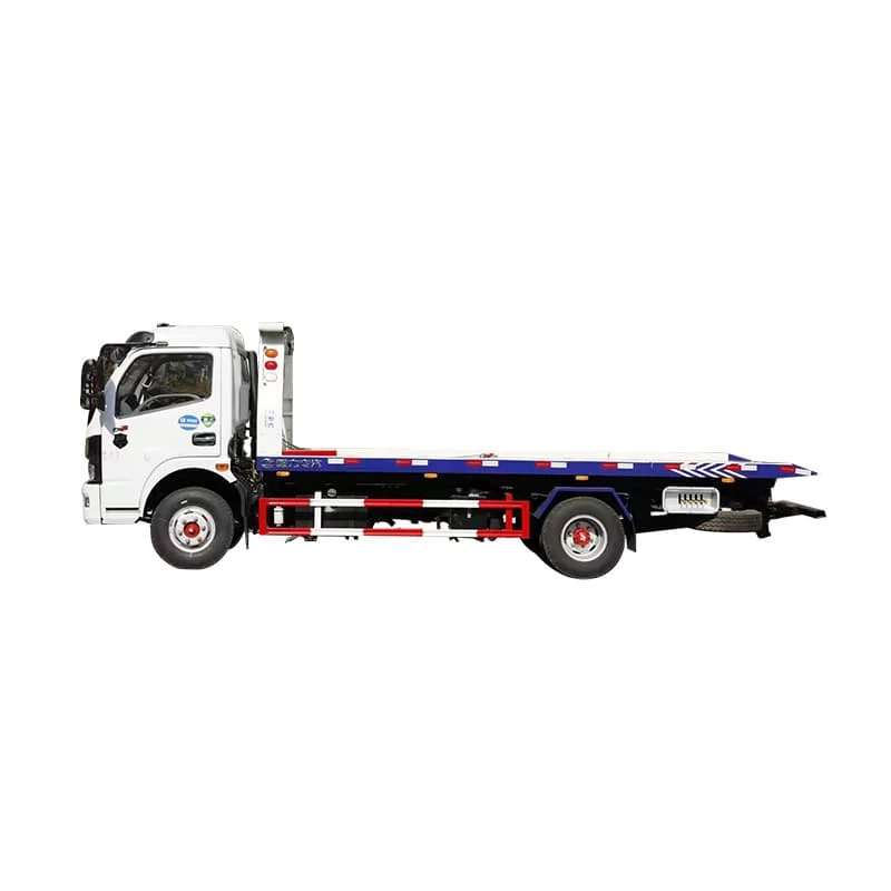 Dongfeng 4*2 flatbed tow wrecker truck Thumbnail