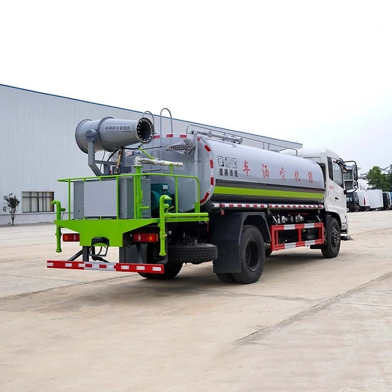DongFeng 13000 liters water tanker truck Oblique Back Plot