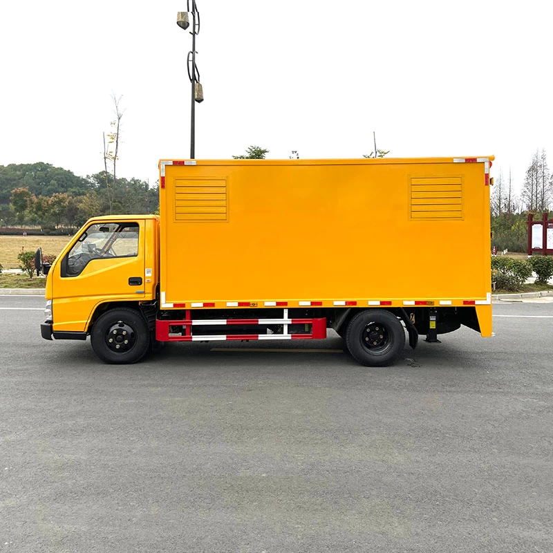 JMC 50 kw silent power supply truck Front Side View