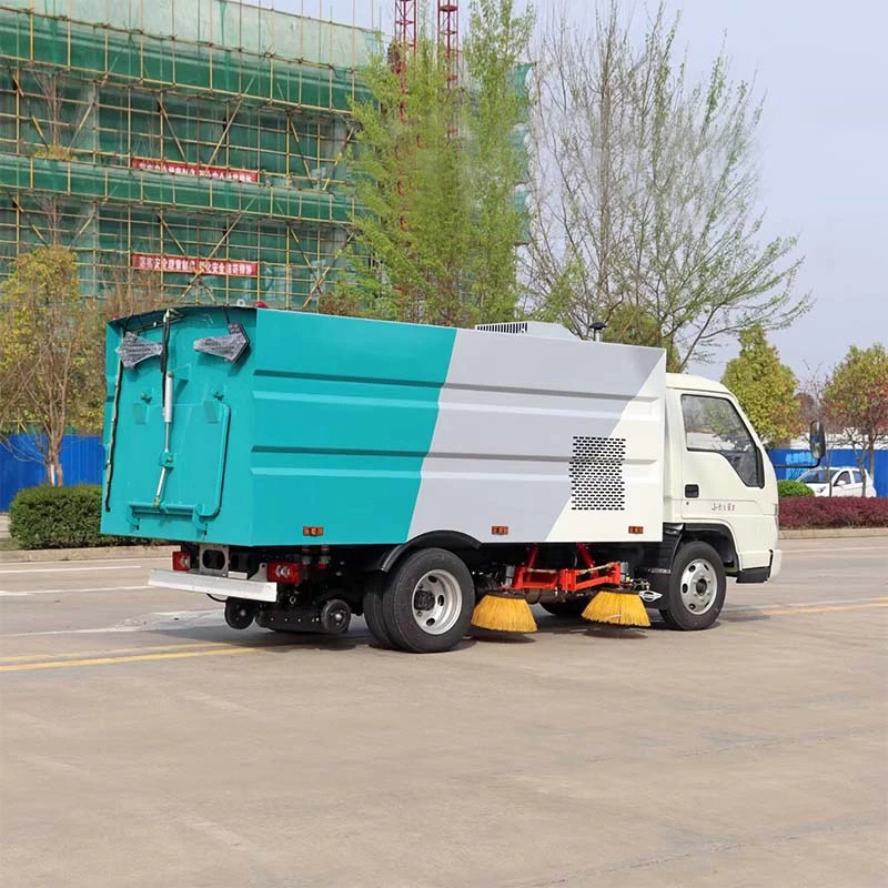 Foton 4x2 RHD road sweeper truck Oblique Back Plot