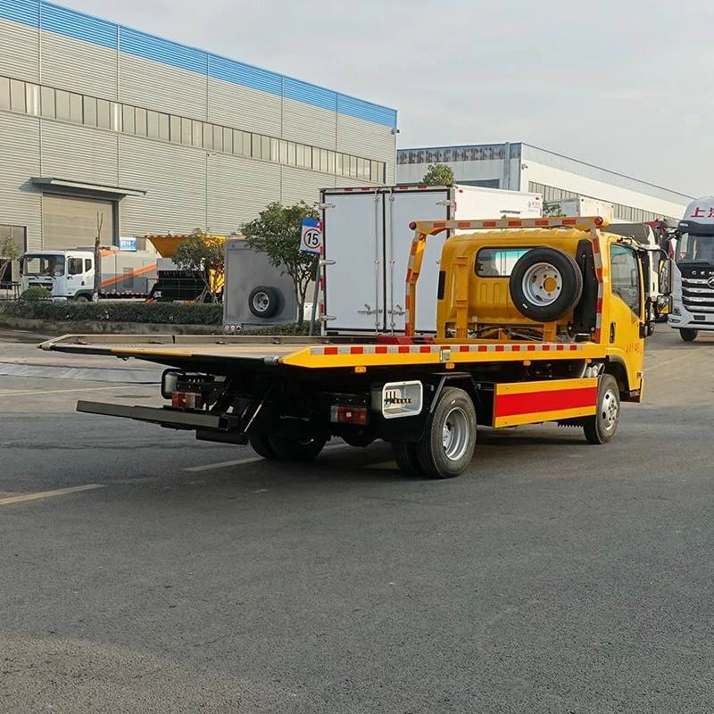 ISUZU 3 ton japanese wrecker truck tow trucks wreckers Oblique Back Plot
